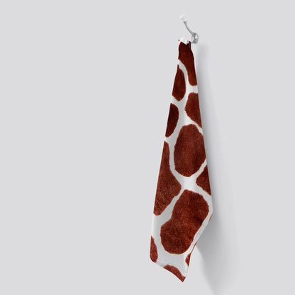 Giraffe Spots Print Tea Towel