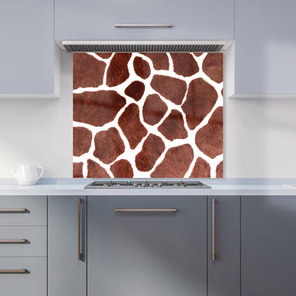 Giraffe Spots Print Kitchen Splashback