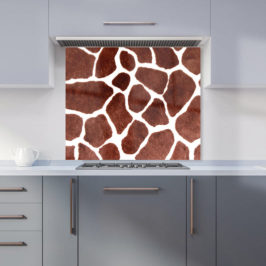 Giraffe Spots Print Kitchen Splashback