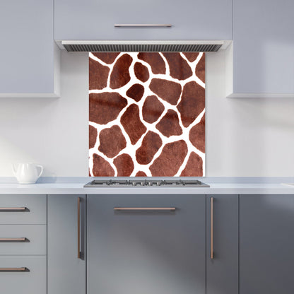 Giraffe Spots Print Kitchen Splashback