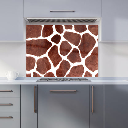 Giraffe Spots Print Kitchen Splashback