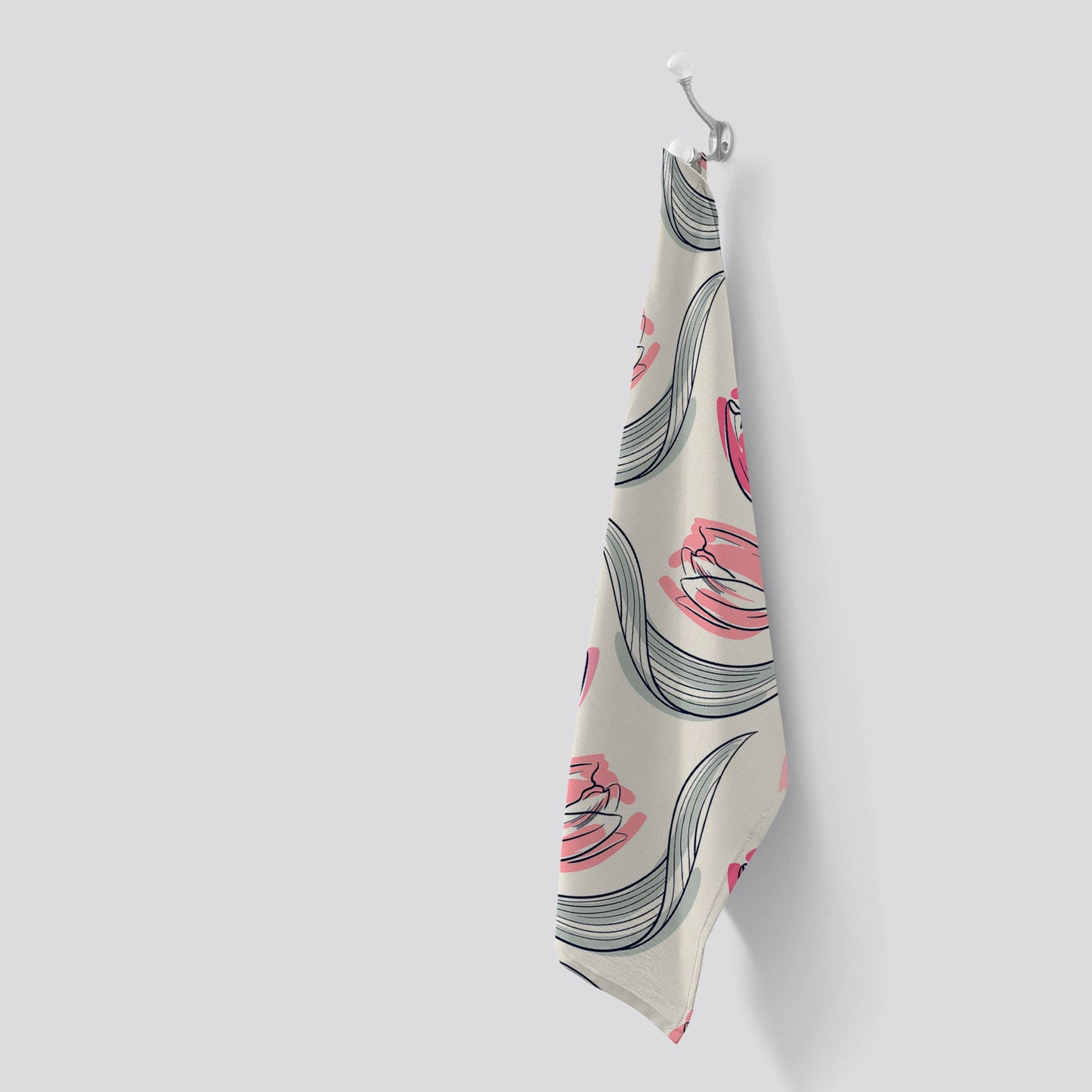 Tulips Tea Towel