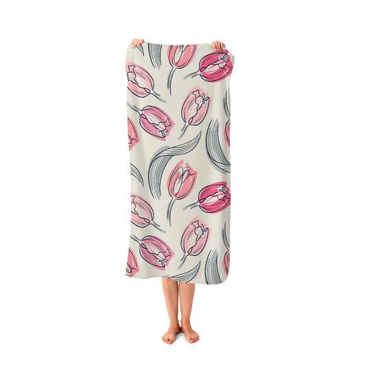 Tulips Beach Towel