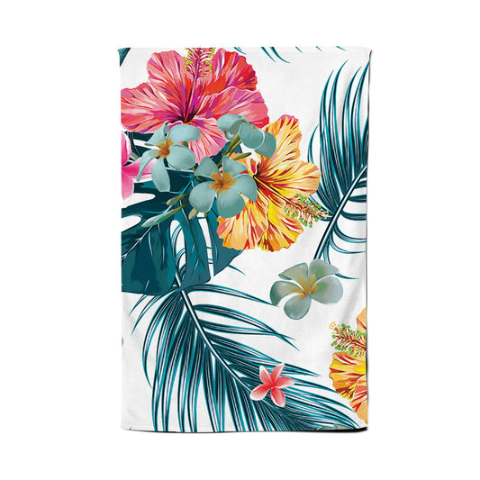 Spring Summer Flowers Tea Towel