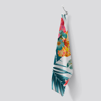 Spring Summer Flowers Tea Towel