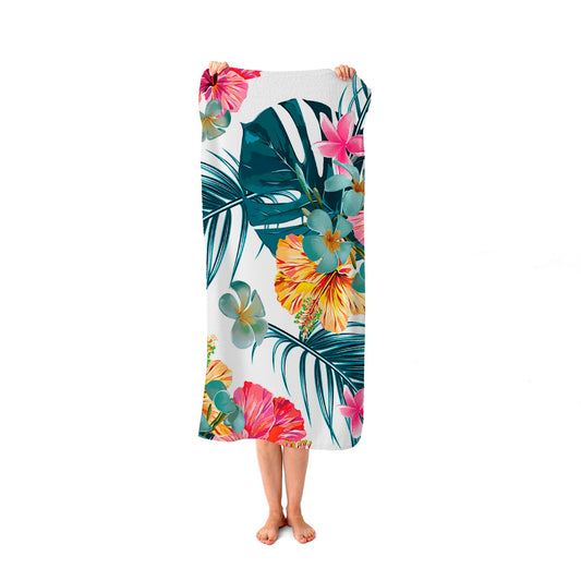 Spring Summer Flowers Beach Towel