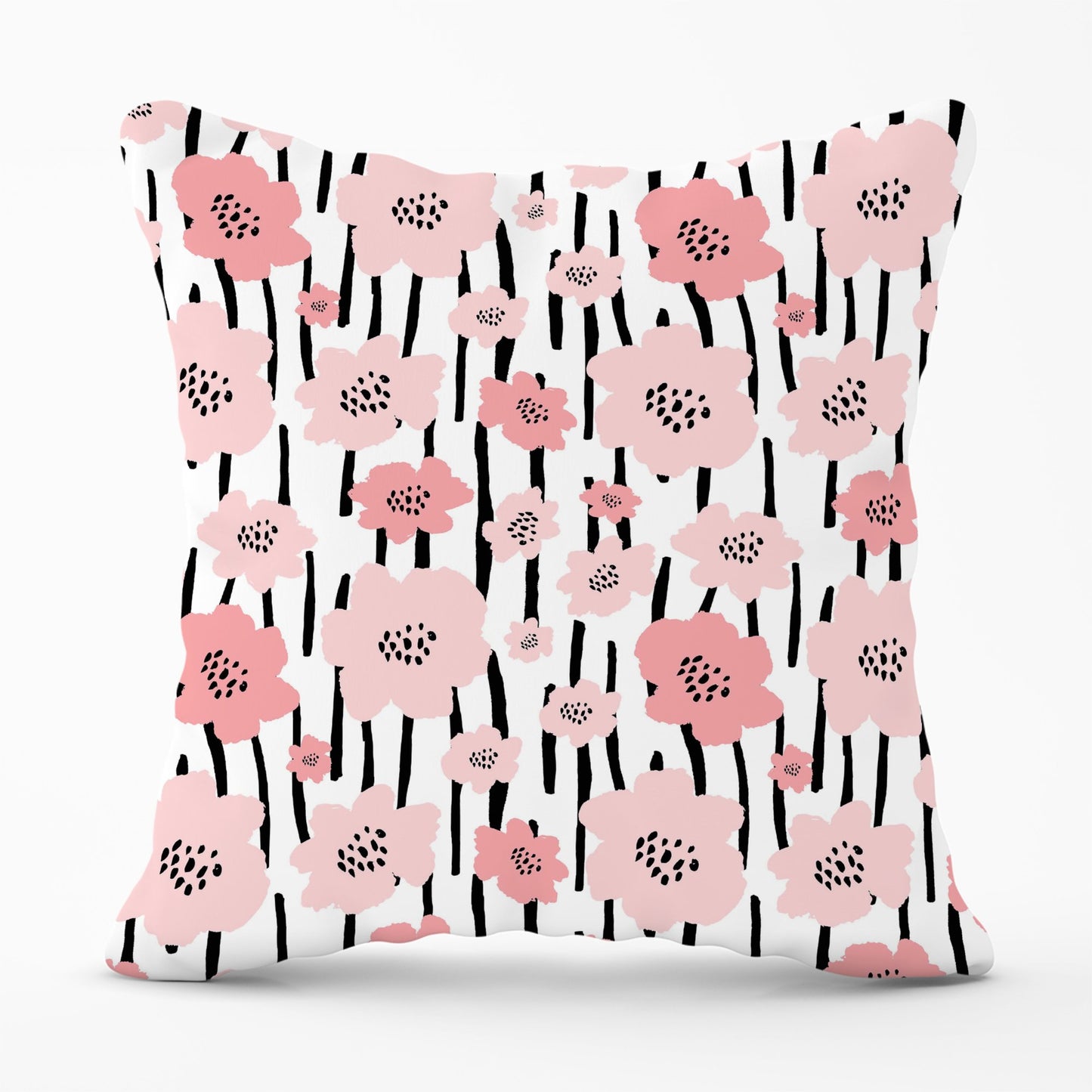 Pastel Pink Flowers Cushions