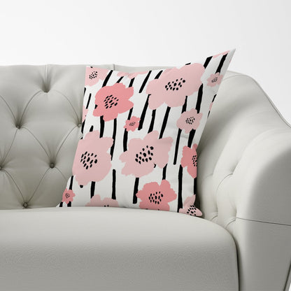 Pastel Pink Flowers Cushions