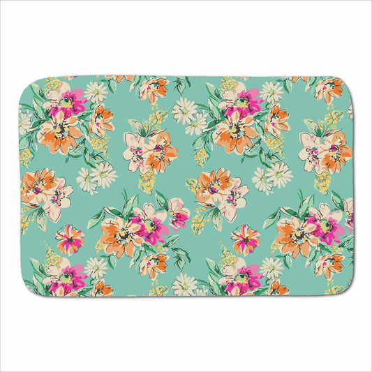 Bright Flower Sketch Sherpa Blanket