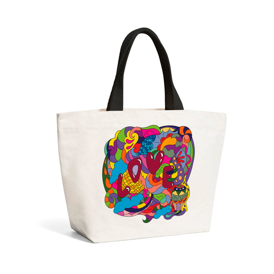 Motley Doodling Love Beach Shopper Tote Bag