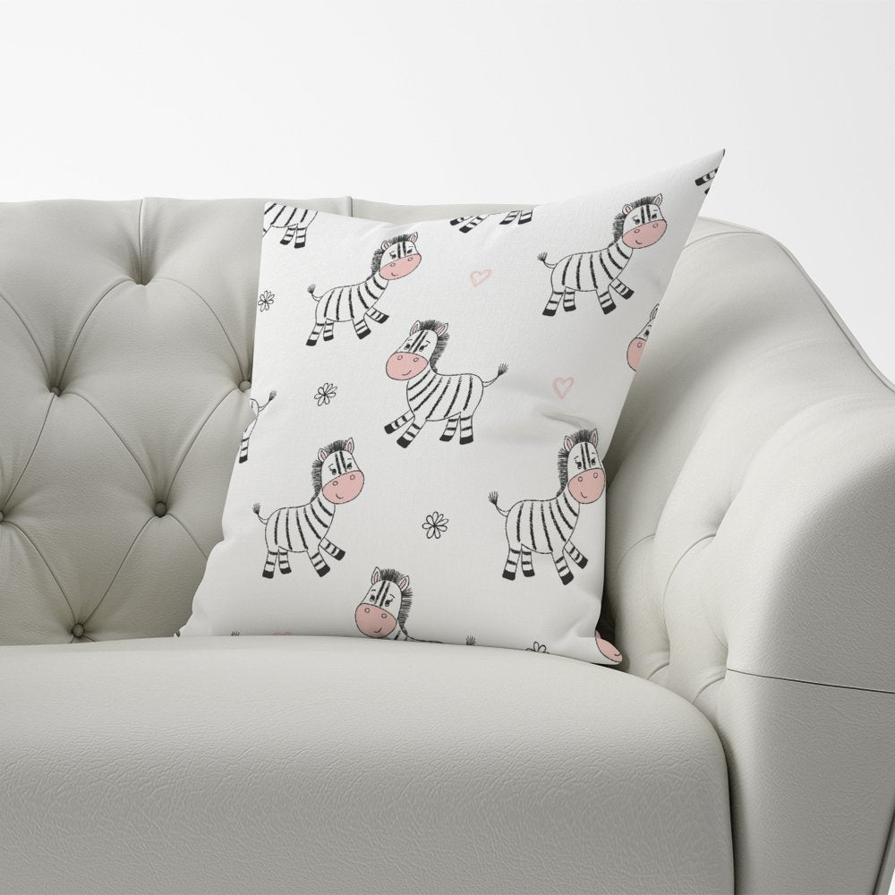 Cute Hand Drawn Zebra Cushions