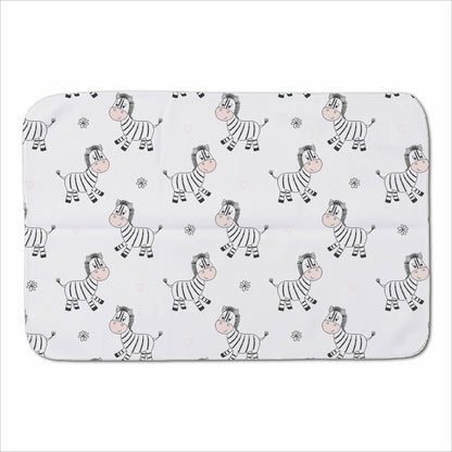 Cute Hand Drawn Zebra Sherpa Blanket