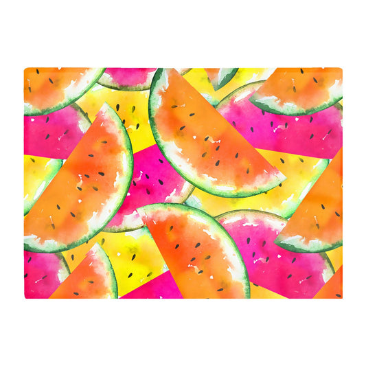Watermelon Design Glass Chopping Board