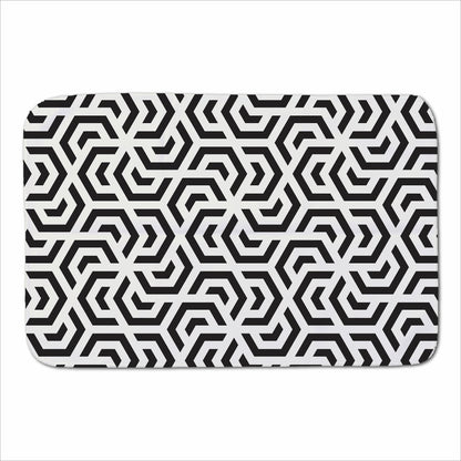 Hexagonal Geometric Pattern Sherpa Blanket