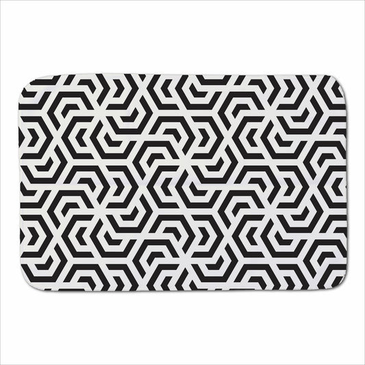Hexagonal Geometric Pattern Sherpa Blanket