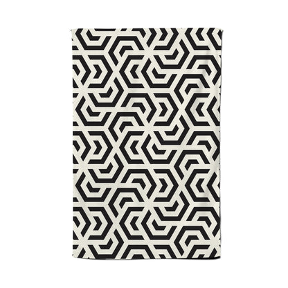 Hexagonal Geometric Pattern Tea Towel