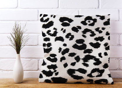 Black Leopard Print Cushions