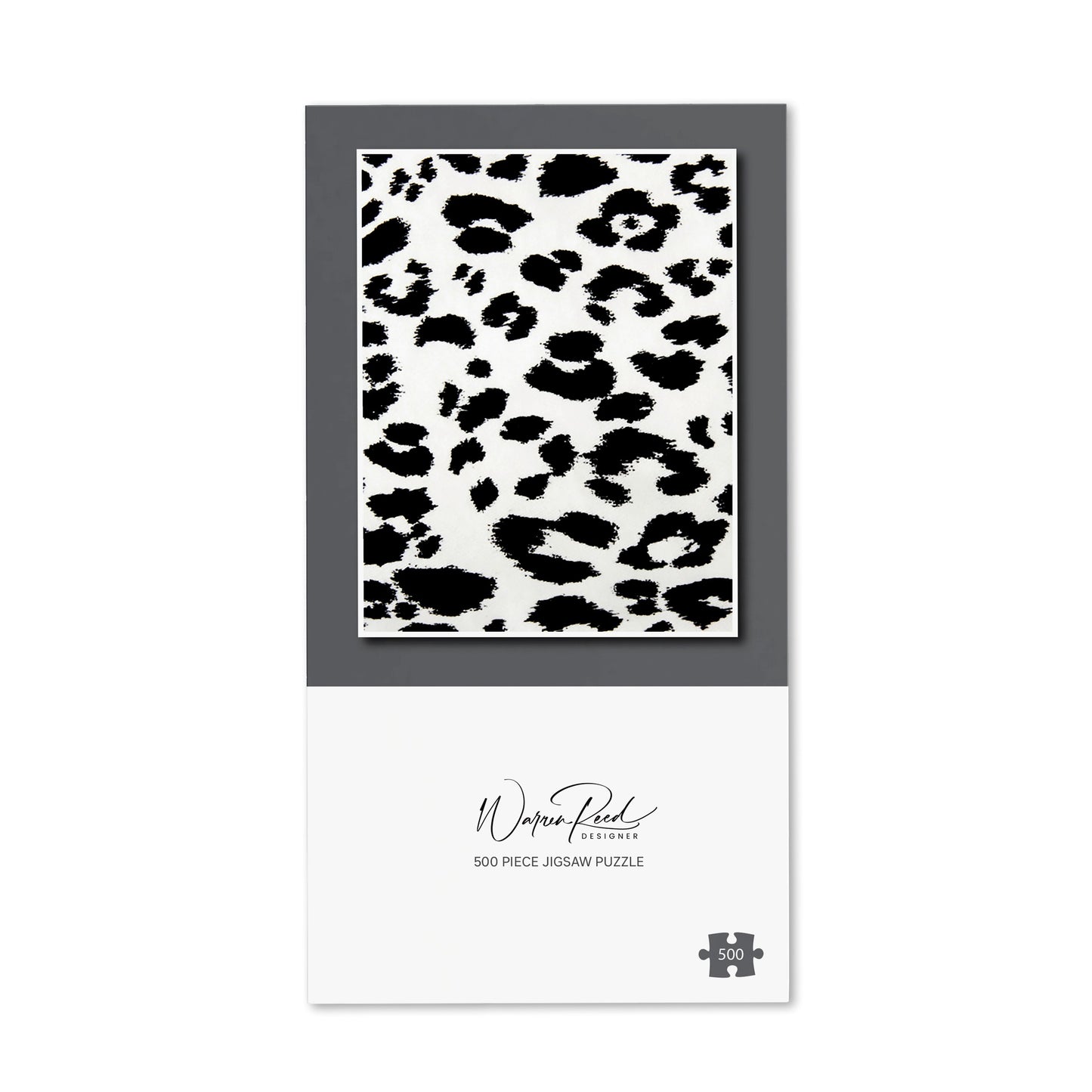 Black Leopard Print Jigsaw Puzzle