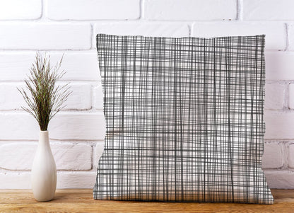 Monochrome Pencil Scribble Cushions
