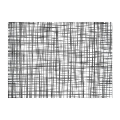 Monochrome Pencil Scribble Glass Chopping Board
