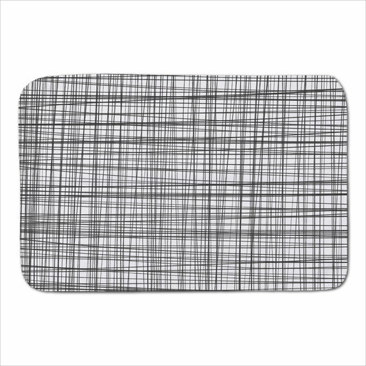 Monochrome Pencil Scribble Sherpa Blanket