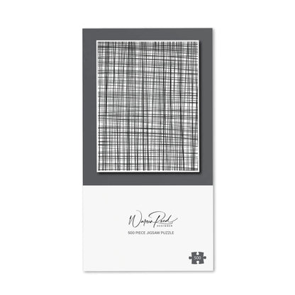Monochrome Pencil Scribble Jigsaw Puzzle