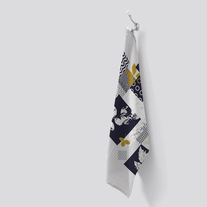 Abstract Botanical Tea Towel