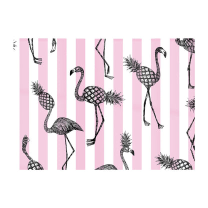 Pineapple Flamingo Glass Chopping Board