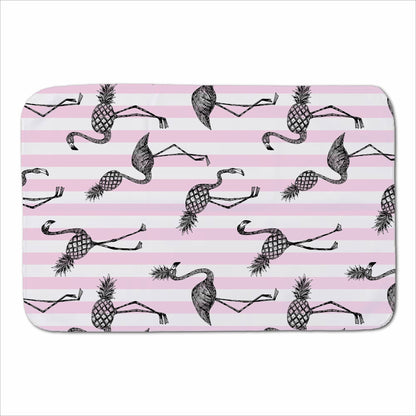 Pineapple Flamingo Sherpa Blanket