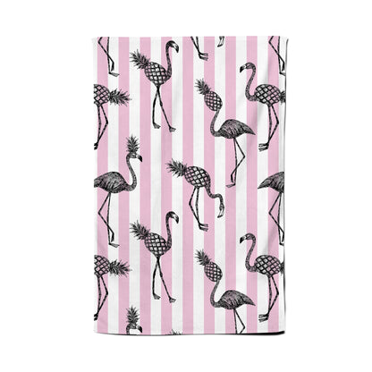 Pineapple Flamingo Tea Towel
