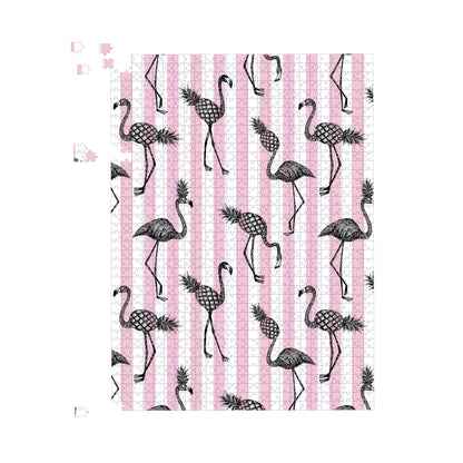 Pineapple Flamingo Jigsaw Puzzle