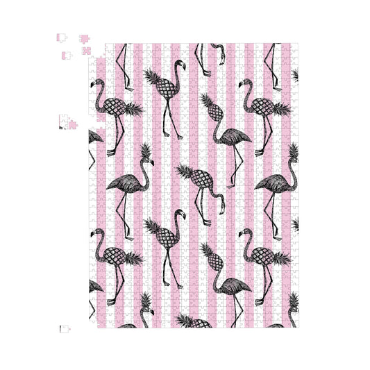 Pineapple Flamingo Jigsaw Puzzle