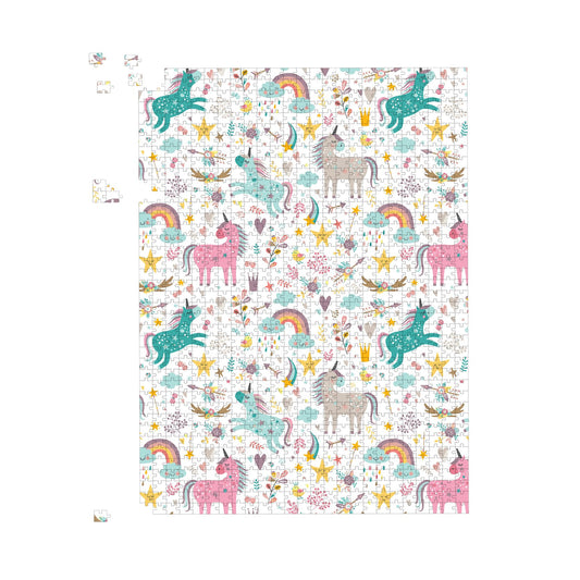 Unicorn And Rainbows Jigsaw Puzzle
