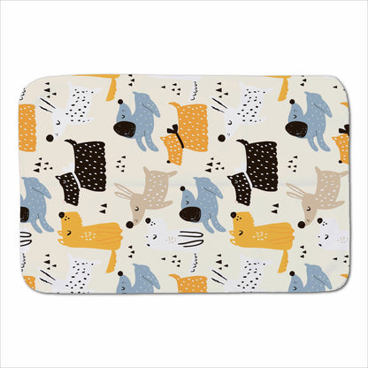 Hand Drawn Dogs Sherpa Blanket