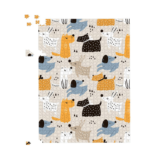 Hand Drawn Dogs Jigsaw Puzzle
