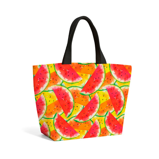 Melon Print Beach Shopper Tote Bag