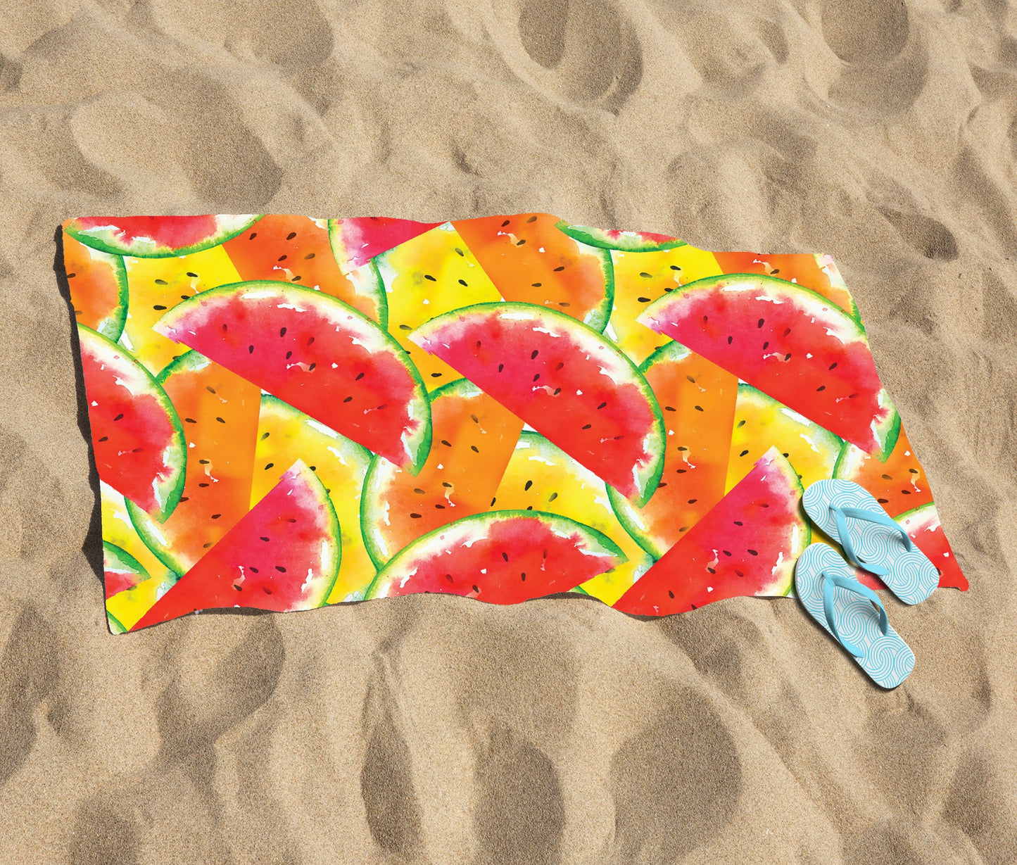 Melon Print Beach Towel