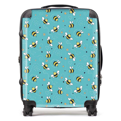 Hand Drawn Busy Bees Suitcase