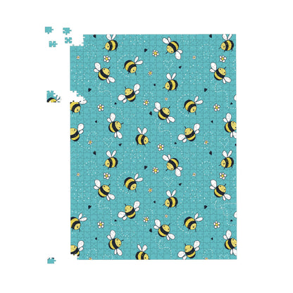 Hand Drawn Busy Bees Jigsaw Puzzle