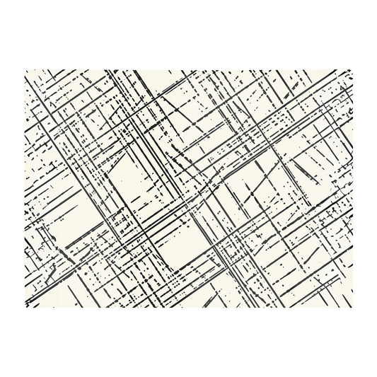 Monochrome Distressted Pattern Glass Chopping Board
