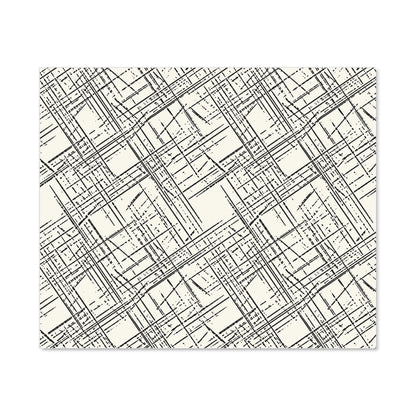Monochrome Distressted Pattern Kitchen Splashback