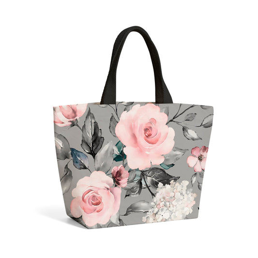 Dusty Pink Roses Beach Shopper Tote Bag
