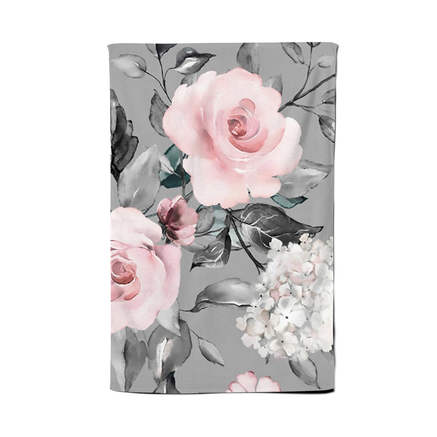 Dusty Pink Roses Tea Towel