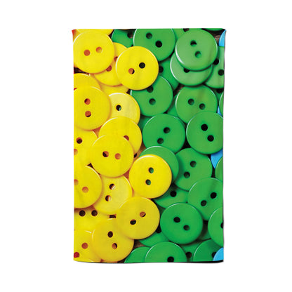 Colourful Buttons Pattern Tea Towel