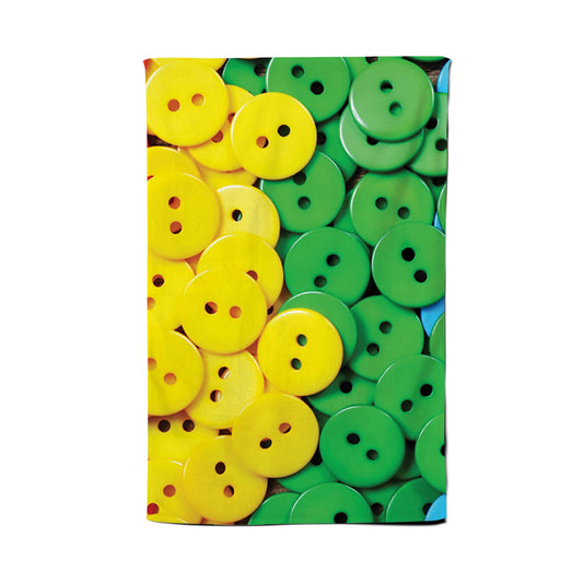 Colourful Buttons Pattern Tea Towel