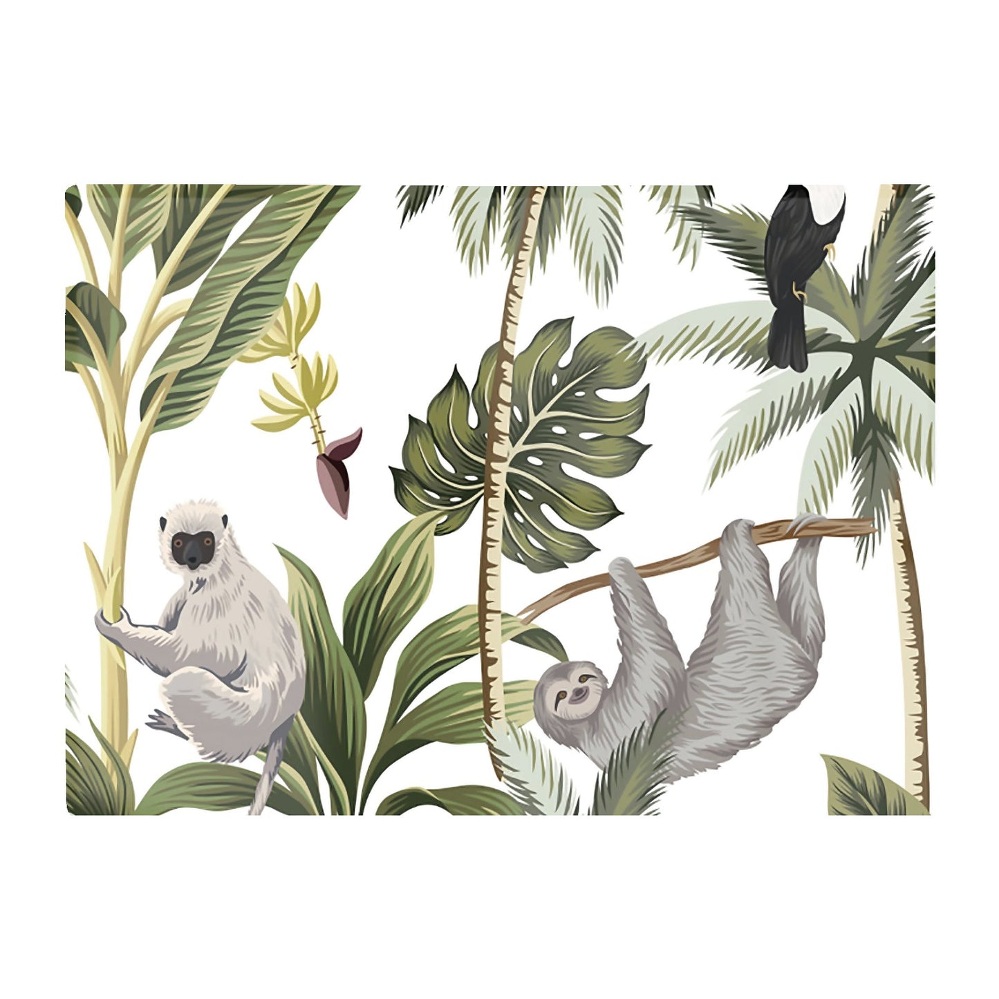 Tropical Sloths Chopping Board