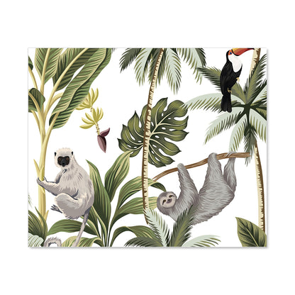 Tropical Sloths Kitchen Splashback