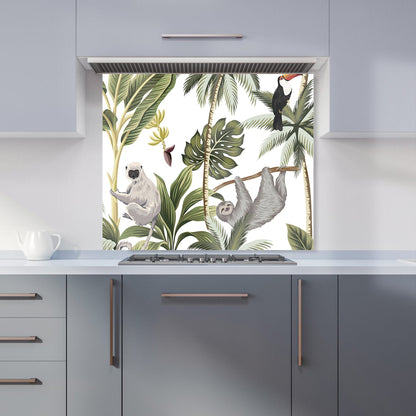 Tropical Sloths Kitchen Splashback