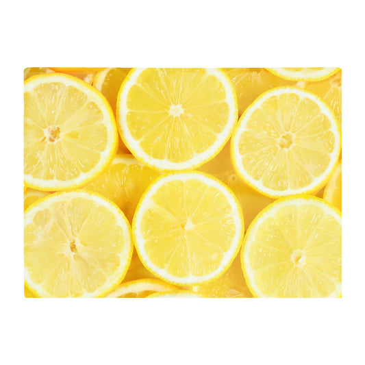 Vibrant Lemons Glass Chopping Board