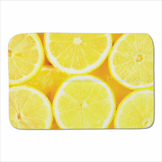 Vibrant Lemons Sherpa Blanket